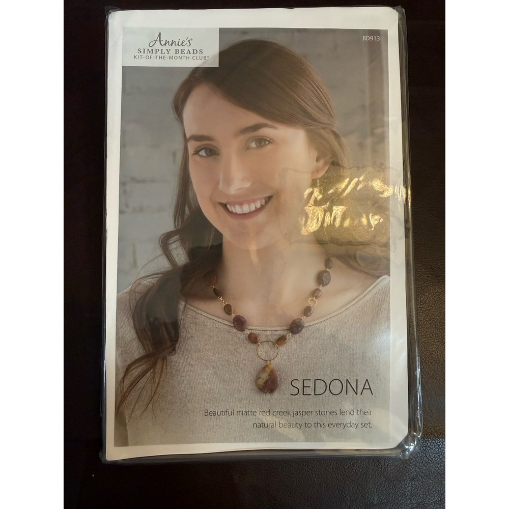 Annie's Sedona Jewelry Kit Of Red‎ Creek Jasper Gemstone Necklace New Crafty Fun